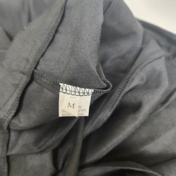 Women's Cropped Straight Cuffed Capri Button Zip Casual Trouser Pants Size M - Picture 5 of 5